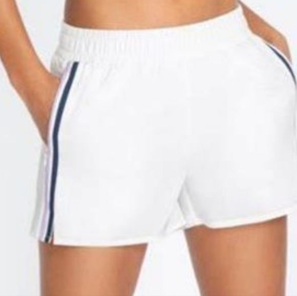 JOHNNY Was Calme Black Retro Striped  Elements Running Shorts Med - Picture 8 of 9